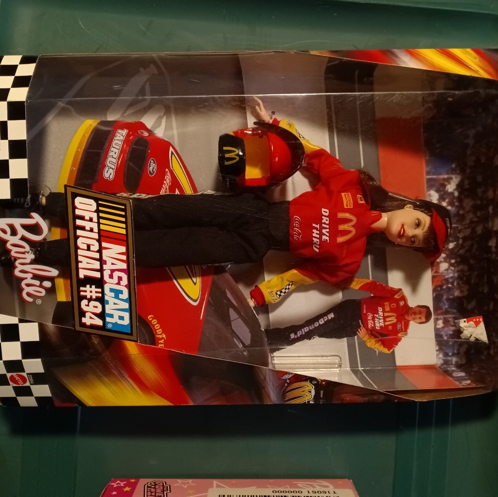 Race car barbie